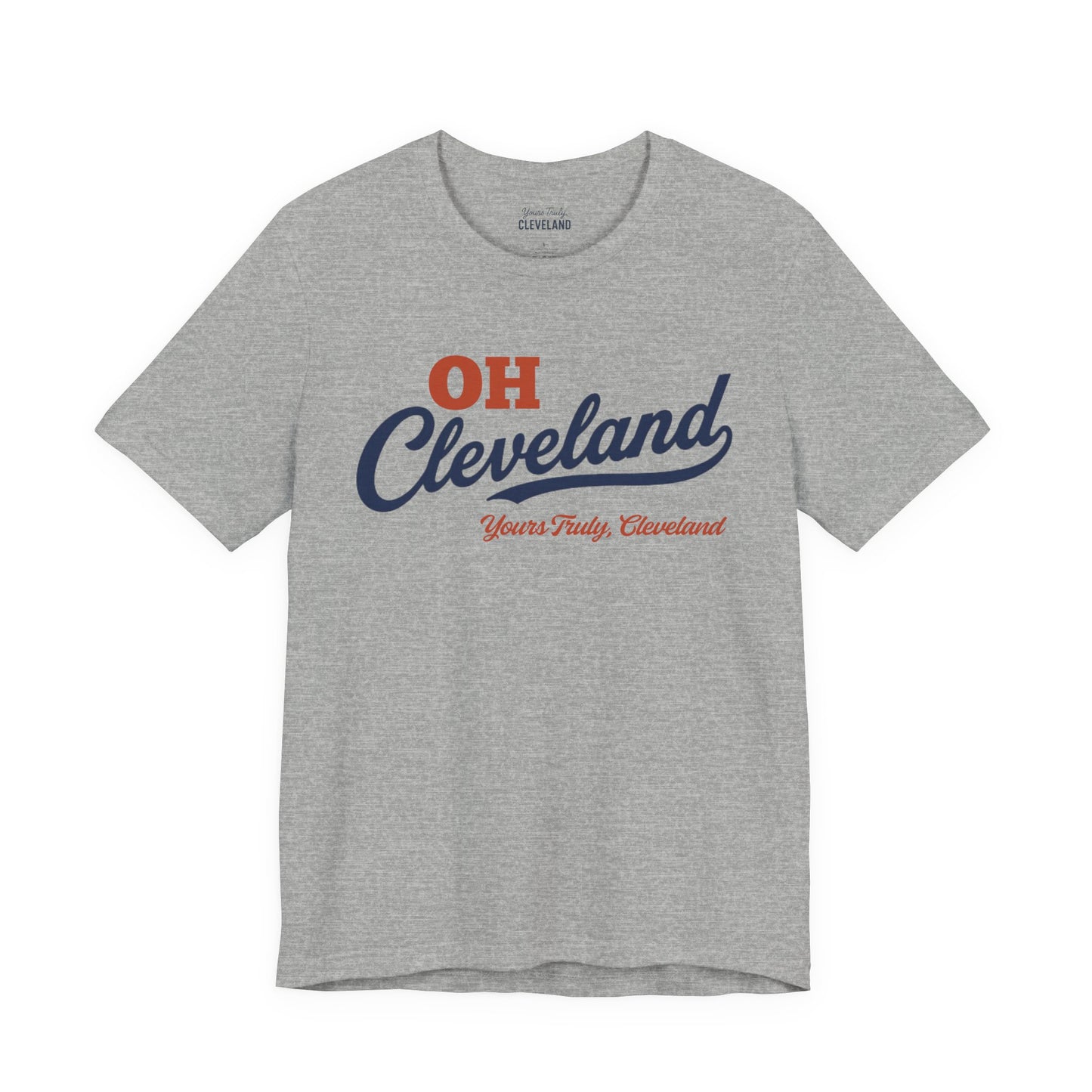 Cleveland Script Tee - "OH Cleveland" Retro City Pride Shirt