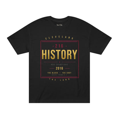 Cleveland 216 History Tee — 2016 NBA Champions Tribute T-Shirt