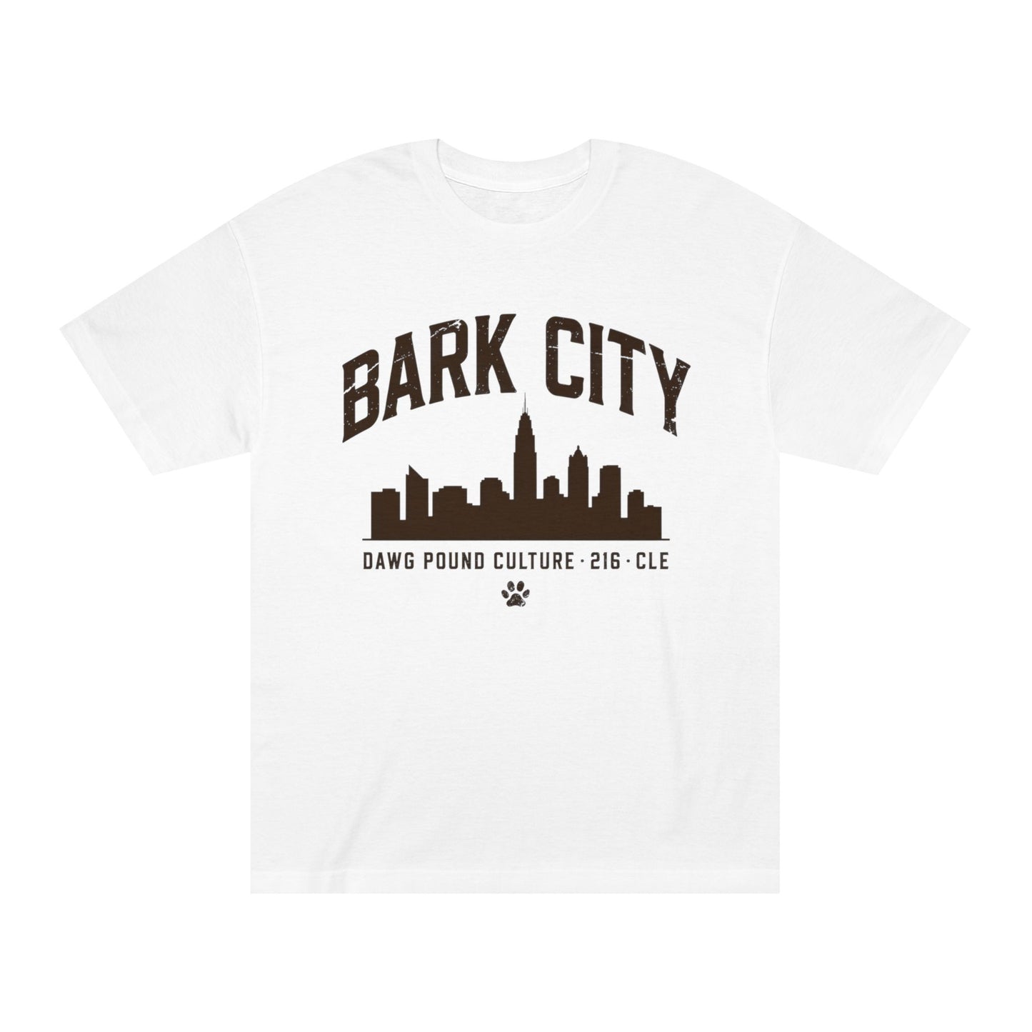 Bark City Tee — Cleveland Skyline Dawg Pound Graphic