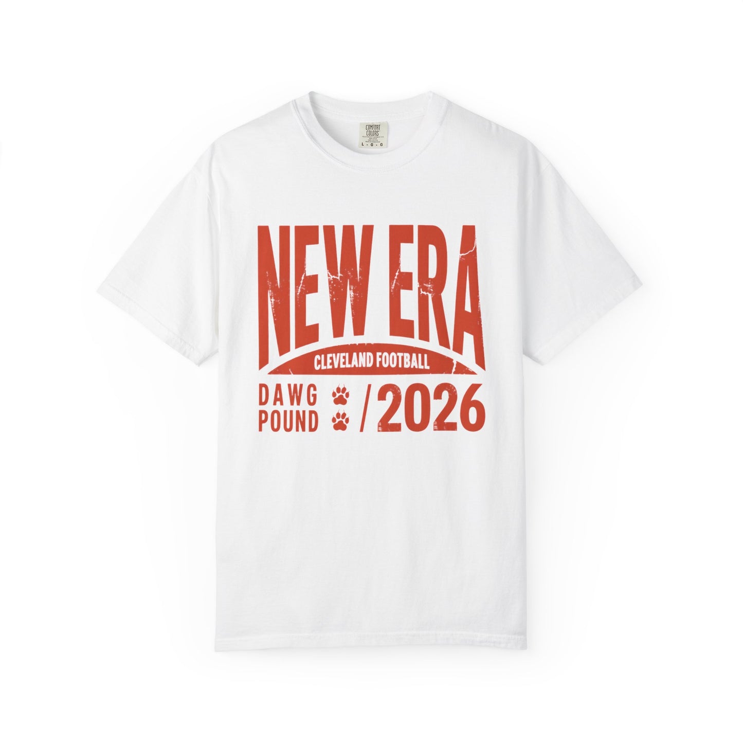 New Era Cleveland Football T-Shirt — Dawg Pound 2026 Fan Tee