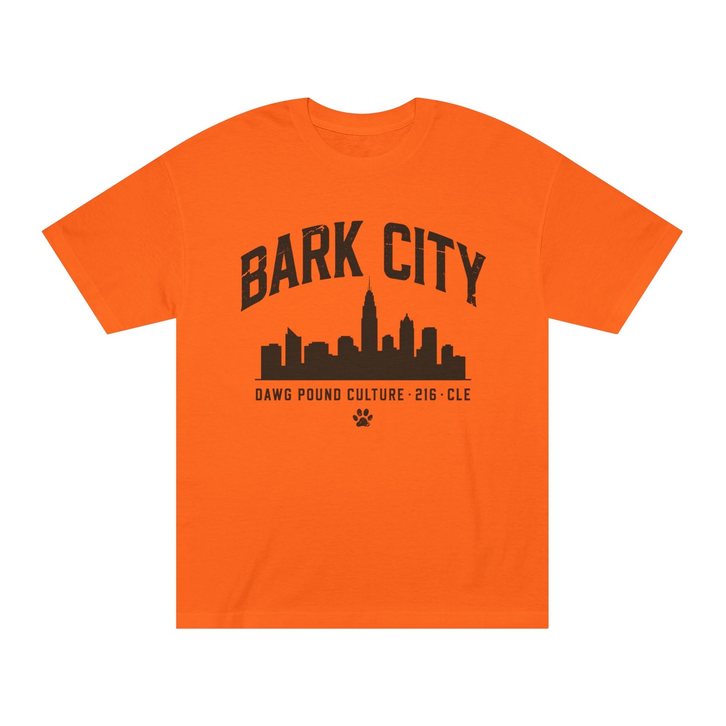 Bark City Tee — Cleveland Skyline Dawg Pound Graphic