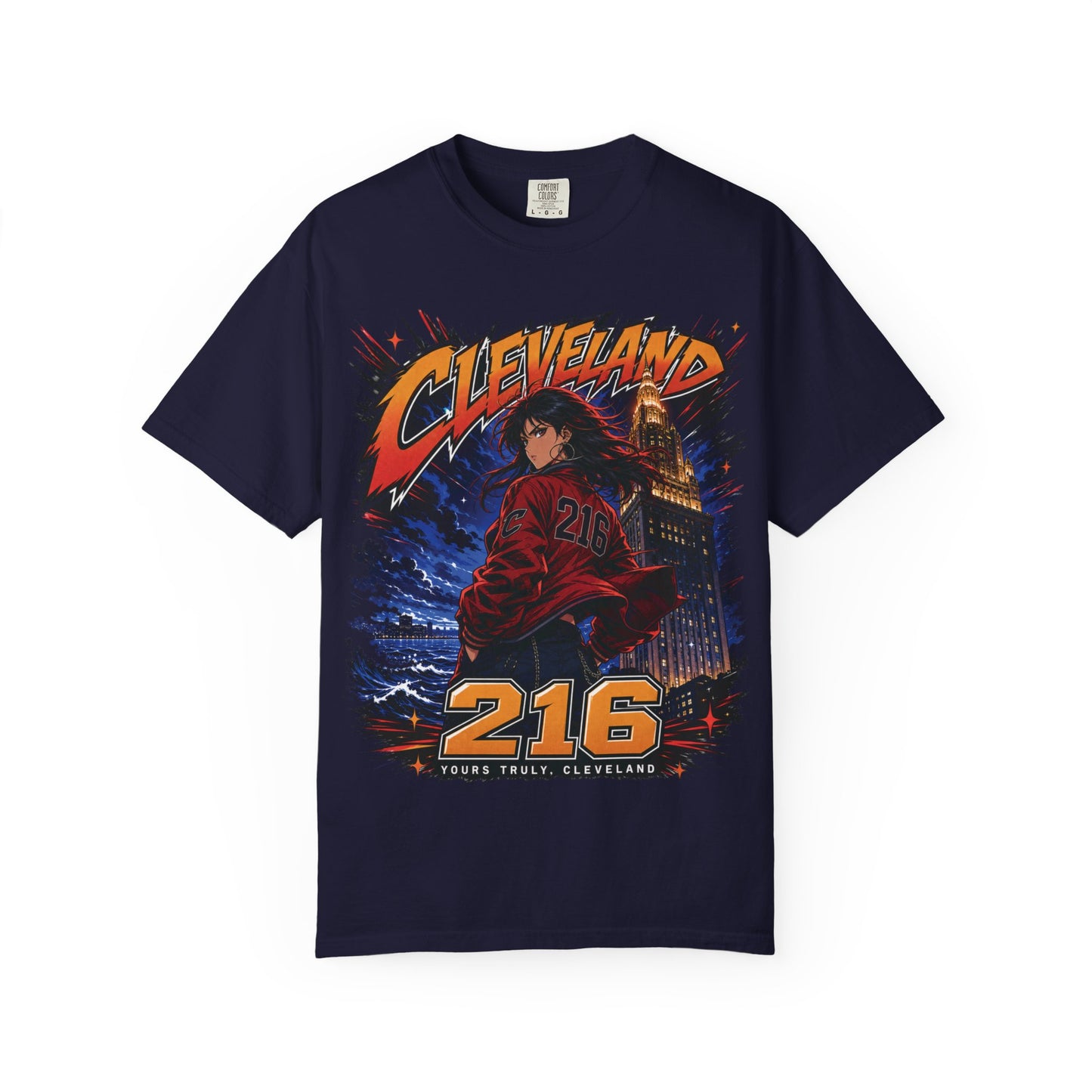 CLE: The Animation — Cleveland 216 Anime Graphic Tee
