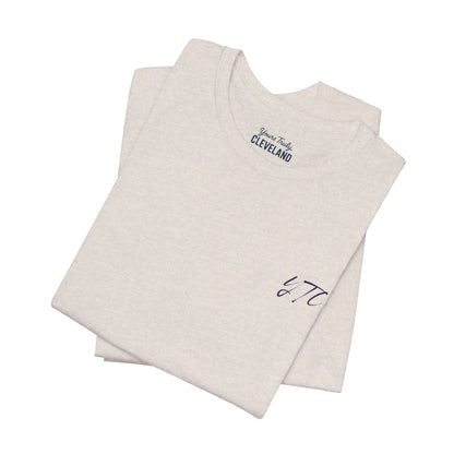 Yours Truly, Cleveland Embroidered Script Tee