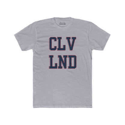 Cleveland Retro Block Letter T-Shirt — CLV LND Vintage City Tee