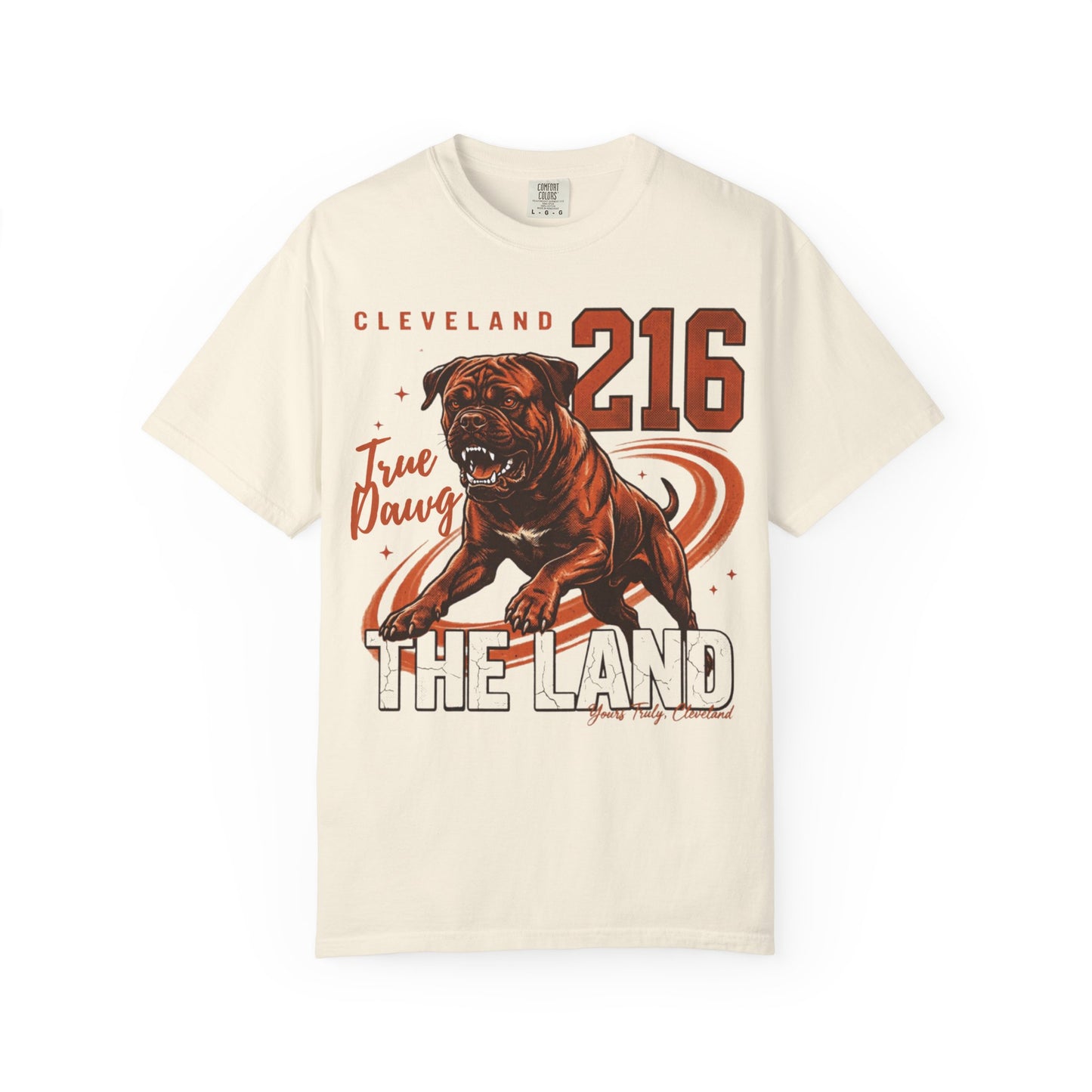 True Dawg 216 Tee — Cleveland Football Culture Garment-Dyed Tee