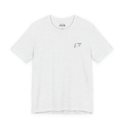 Yours Truly, Cleveland Embroidered Script Tee
