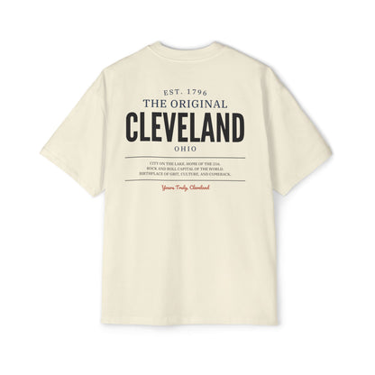 Cleveland Vintage Logo Oversized Tee — Premium Heavyweight