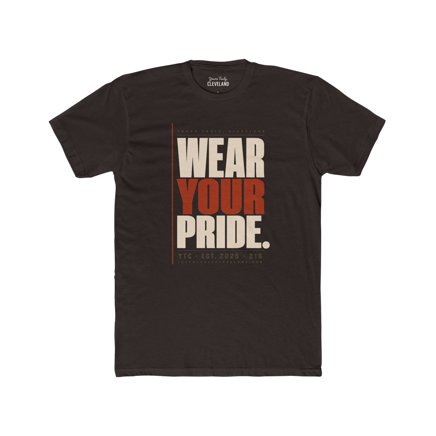 Wear Your Pride Tee — YTC Brutalist Cleveland Graphic Shirt