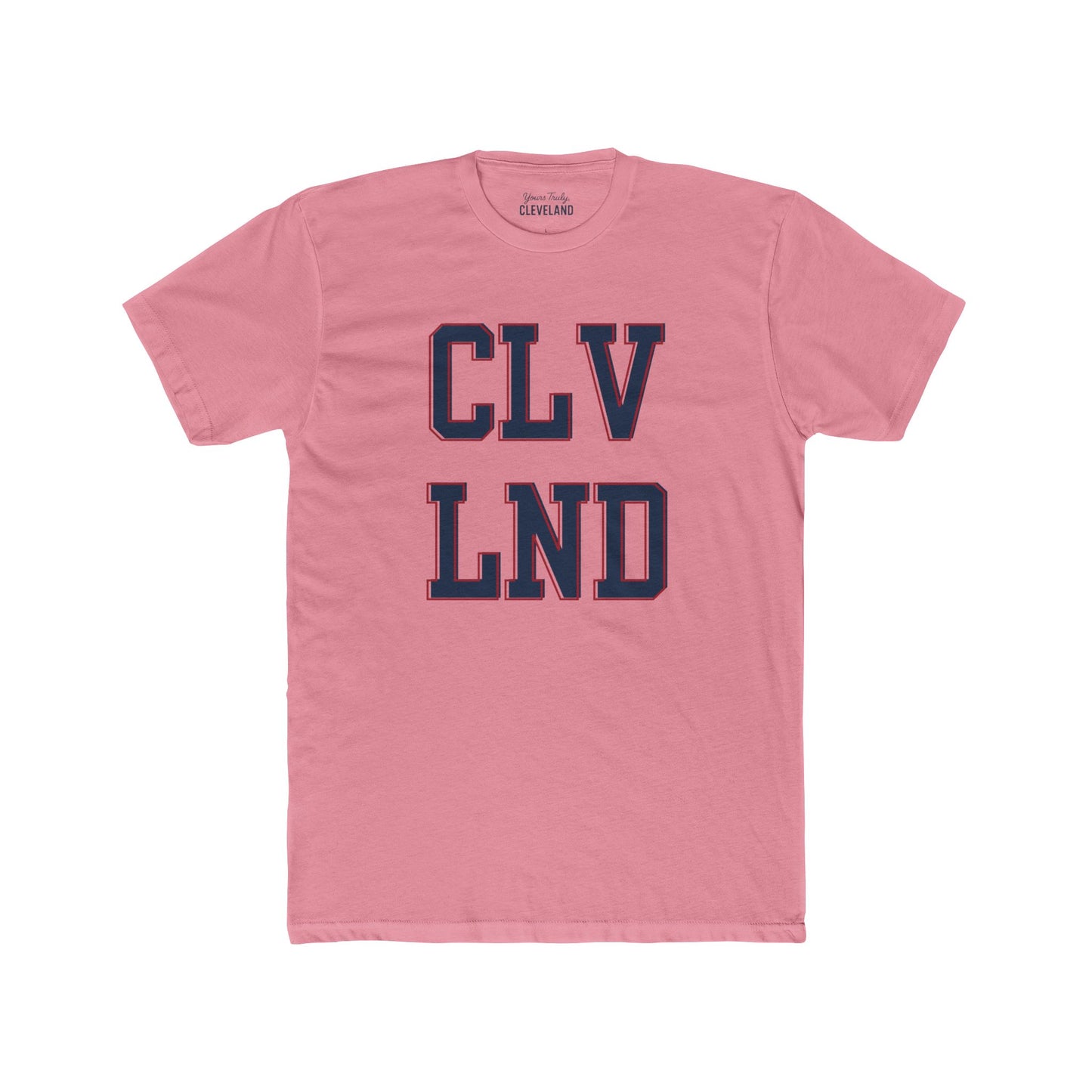 Cleveland Retro Block Letter T-Shirt — CLV LND Vintage City Tee