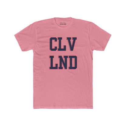 Cleveland Retro Block Letter T-Shirt — CLV LND Vintage City Tee