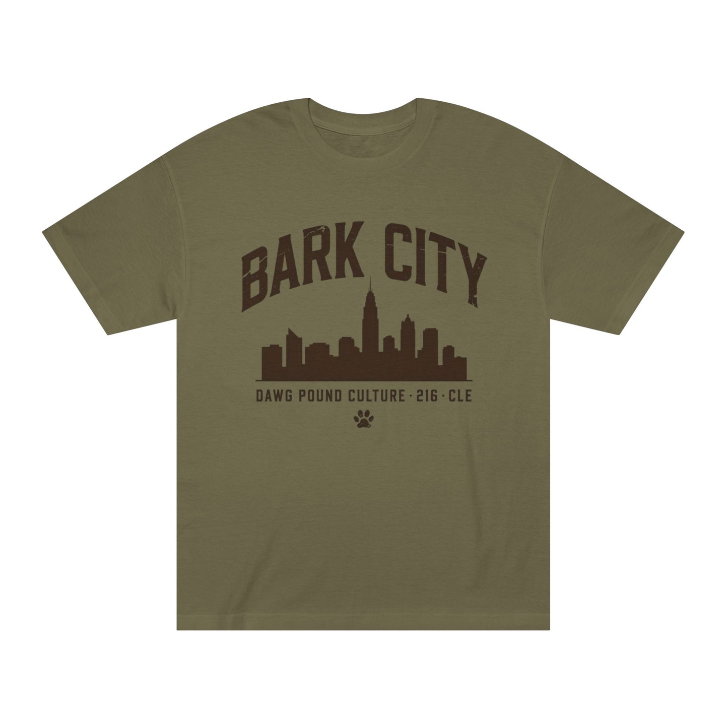 Bark City Tee — Cleveland Skyline Dawg Pound Graphic