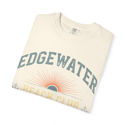 Edgewater Beach Club T-Shirt — Vintage Sunrise Lake Erie Graphic Tee