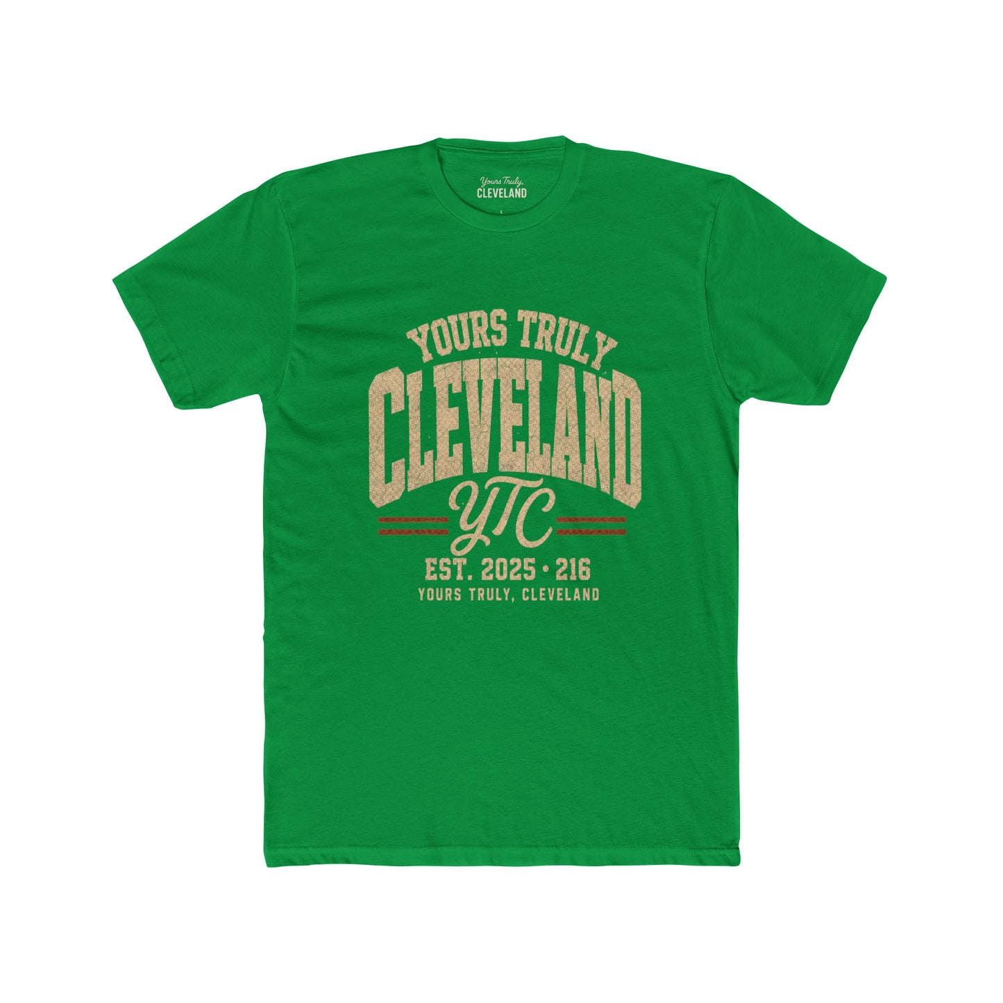 YTC Collegiate Tee — Yours Truly Cleveland Vintage Arch Graphic