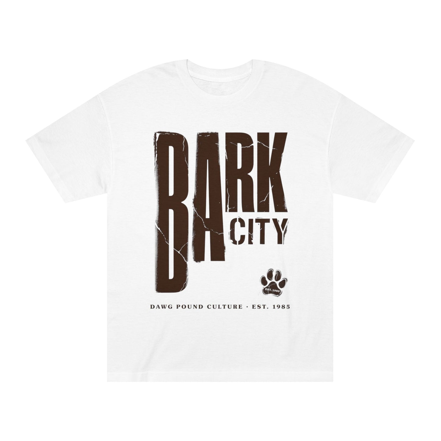 Bark City Tee — Vintage Paw Print Graphic