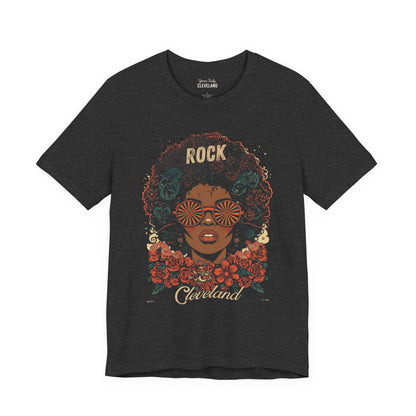 Rock Cleveland Retro Afro Floral Tee