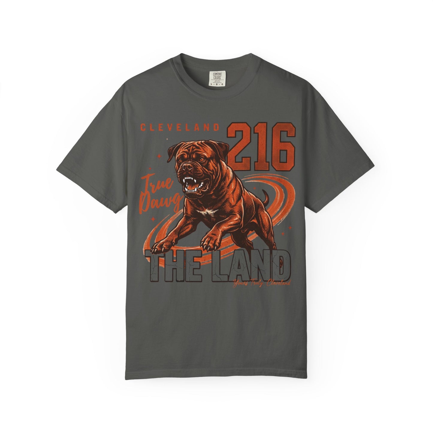 True Dawg 216 Tee — Cleveland Football Culture Garment-Dyed Tee