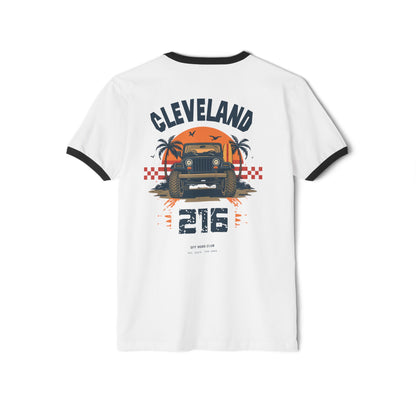 Cleveland 216 Vintage Truck Ringer Tee
