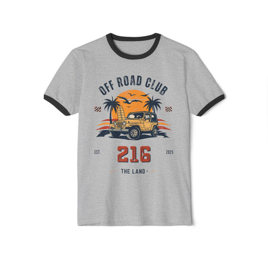 216 Off Road Club Ringer Tee — Cleveland 216 off road club ringer tee, YTC