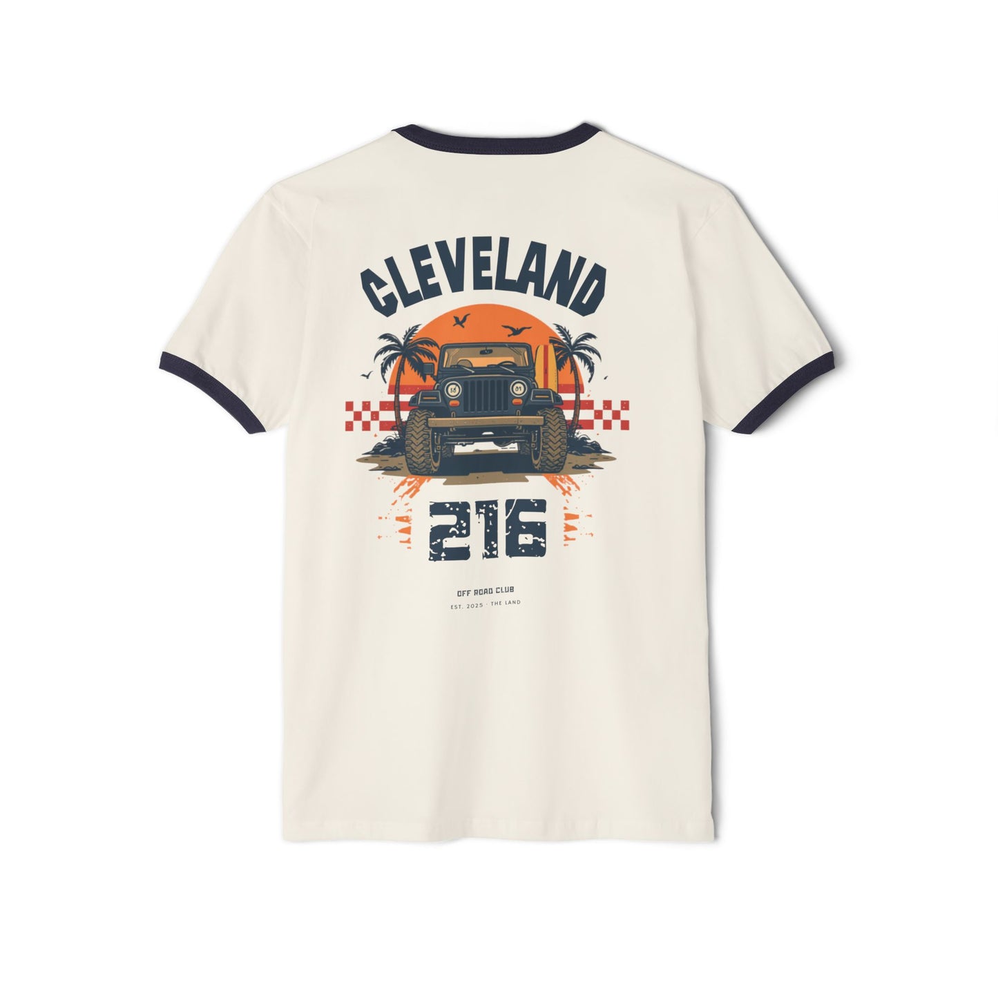 Cleveland 216 Vintage Truck Ringer Tee