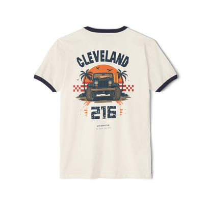 Cleveland 216 Vintage Truck Ringer Tee