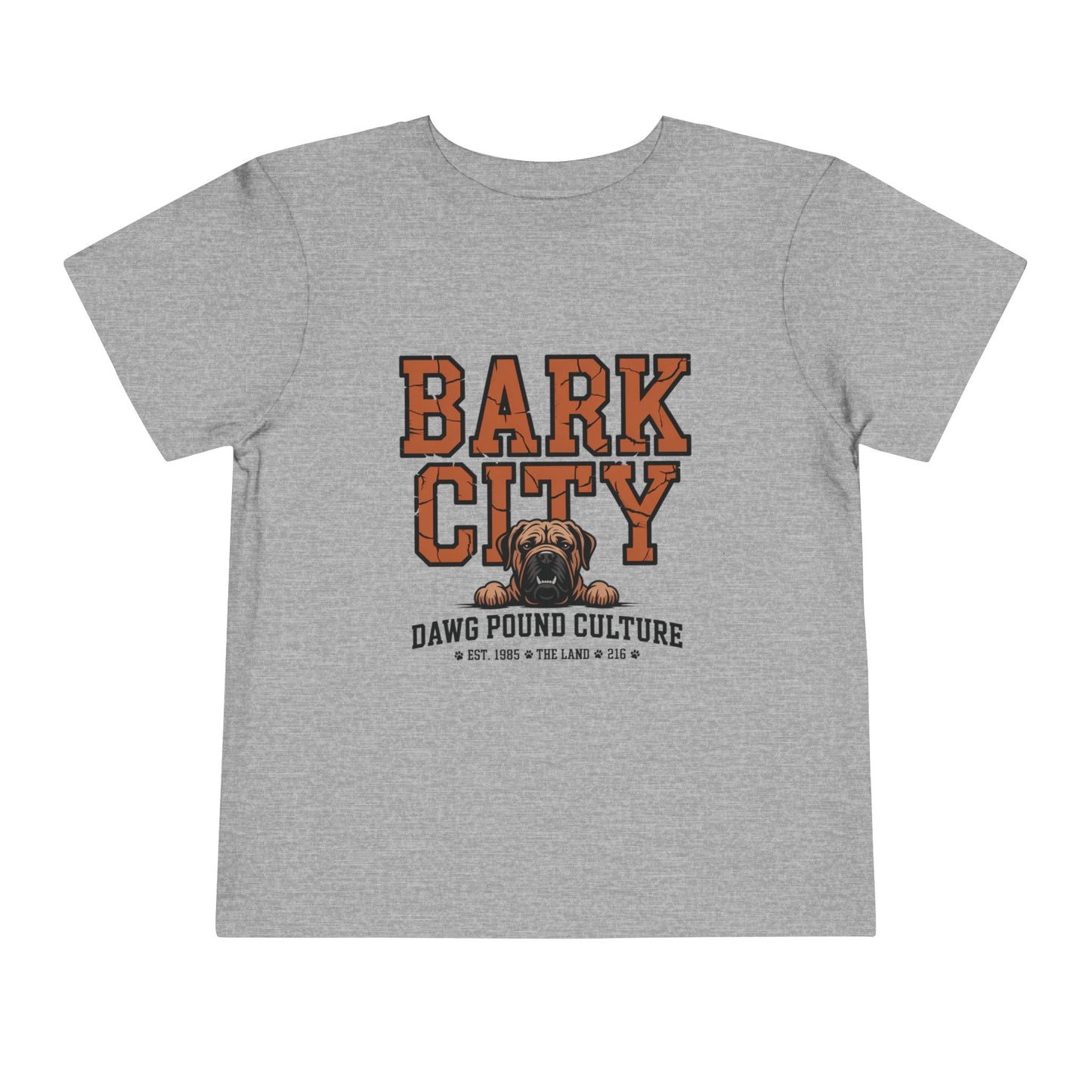 Bark City Toddler Tee — Cleveland Dawg Pound Kids Graphic Shirt