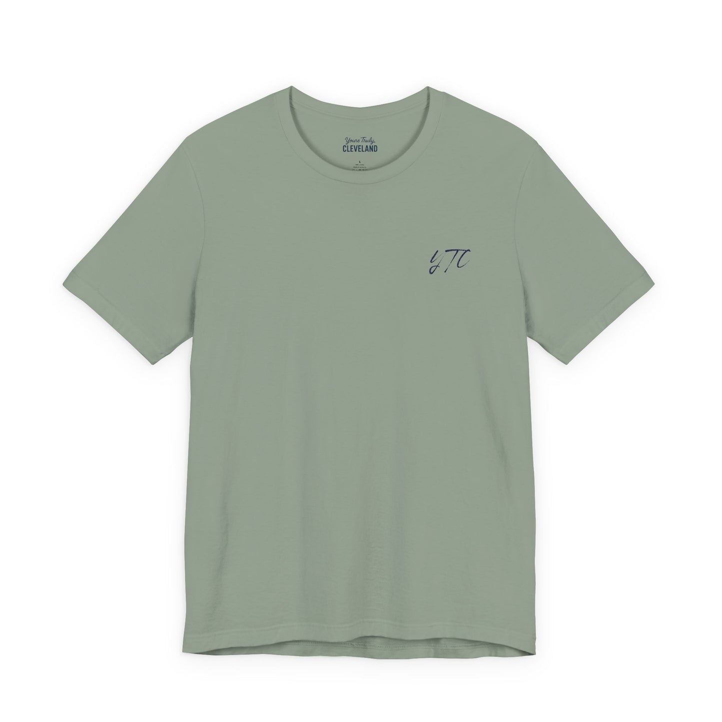 Yours Truly, Cleveland Embroidered Script Tee