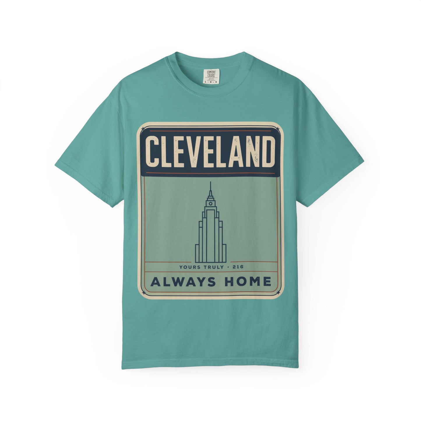 Cleveland Always Home T-Shirt — Retro Skyline Heritage Tee