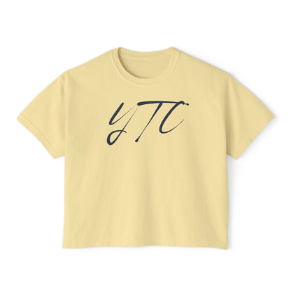 Women's Boxy YTC Script Tee