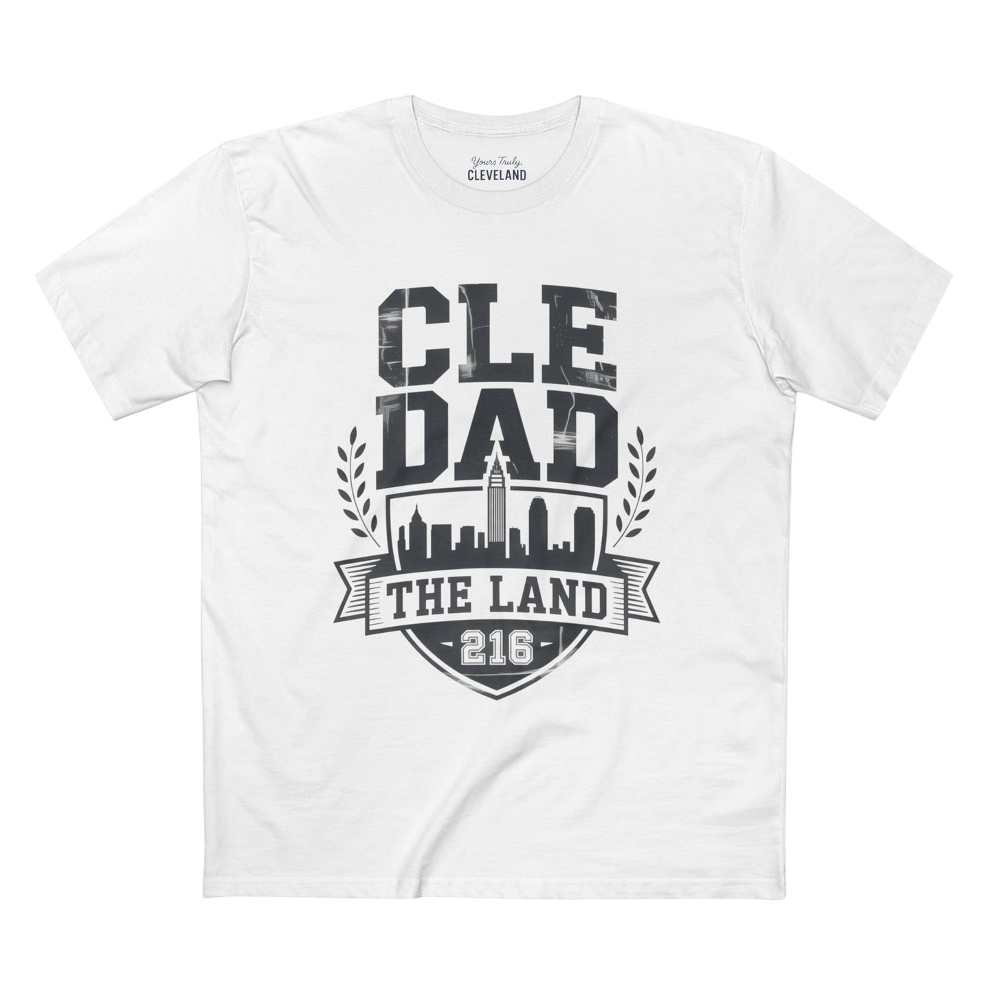 CLE Dad Tee — The Land 216 Cleveland Skyline Fathers Day Shirt
