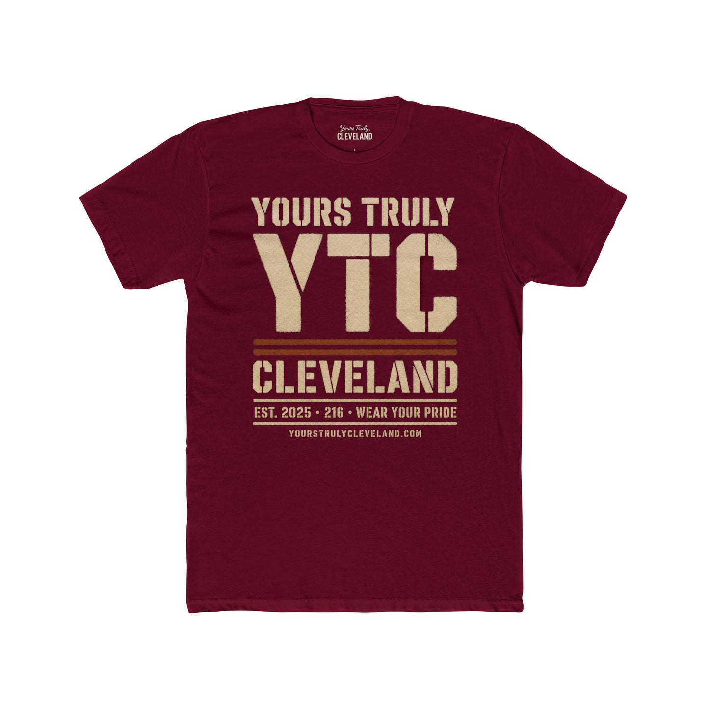 YTC Stencil Tee — Yours Truly Cleveland Spray Paint Graphic