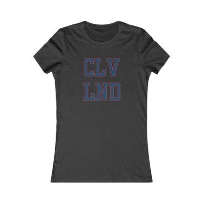 Cleveland CLV LND Women's Tee – Vintage Collegiate City Pride Shirt