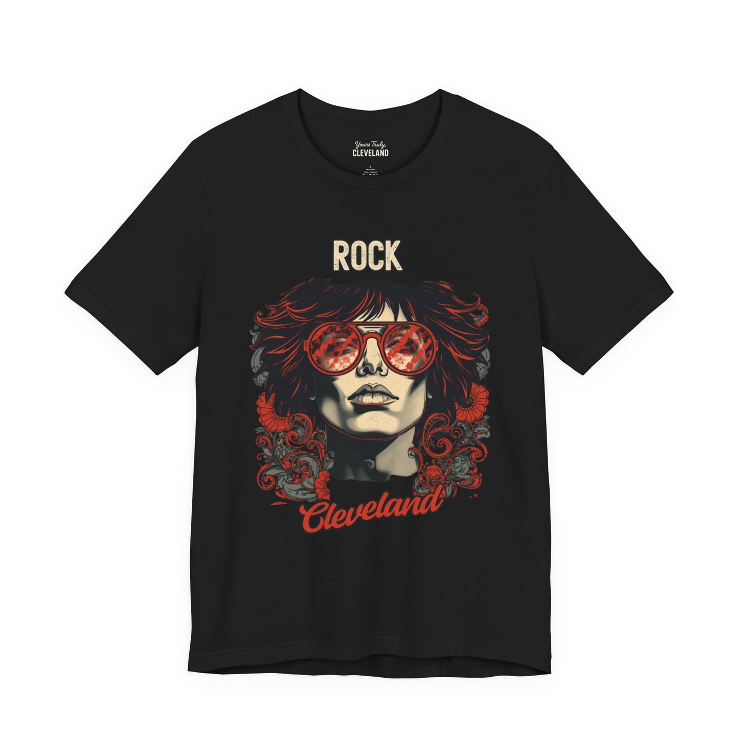 Rock Cleveland Guitarist Portrait Tee