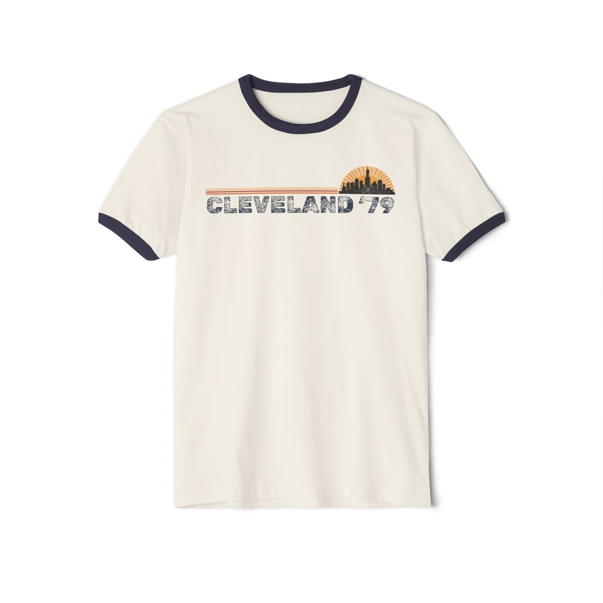 Cleveland '79 Retro Ringer Tee — vintage 1979 Cleveland retro ringer tee, YTC