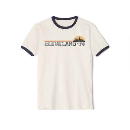 Cleveland '79 Retro Ringer Tee — vintage 1979 Cleveland retro ringer tee, YTC