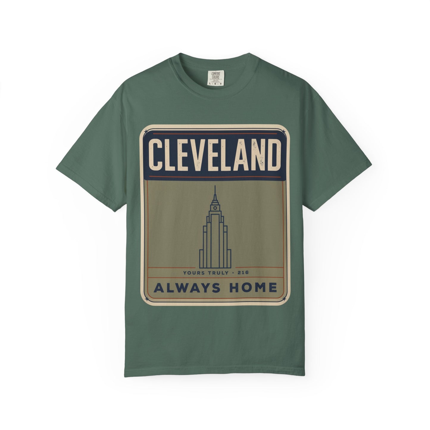 Cleveland Always Home T-Shirt — Retro Skyline Heritage Tee