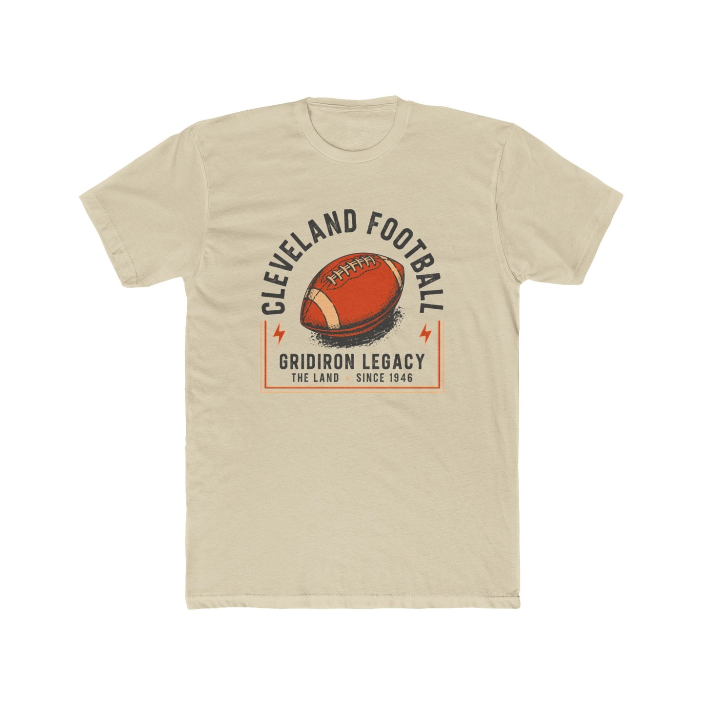 Cleveland Football Tee — "Gridiron Legacy" Retro Football Graphic Shirt