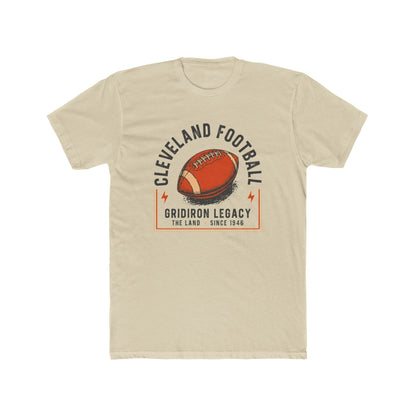 Cleveland Football Tee — "Gridiron Legacy" Retro Football Graphic Shirt