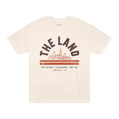 The Land Cleveland Skyline T‑Shirt — Retro Cityscape Tee