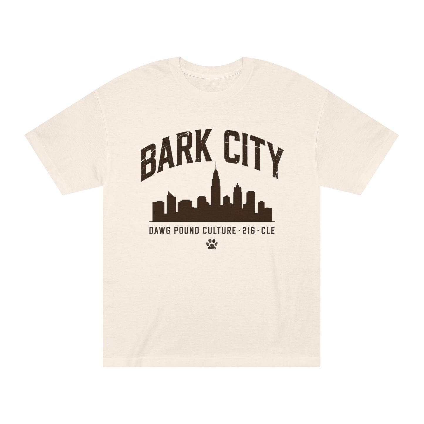 Bark City Tee — Cleveland Skyline Dawg Pound Graphic