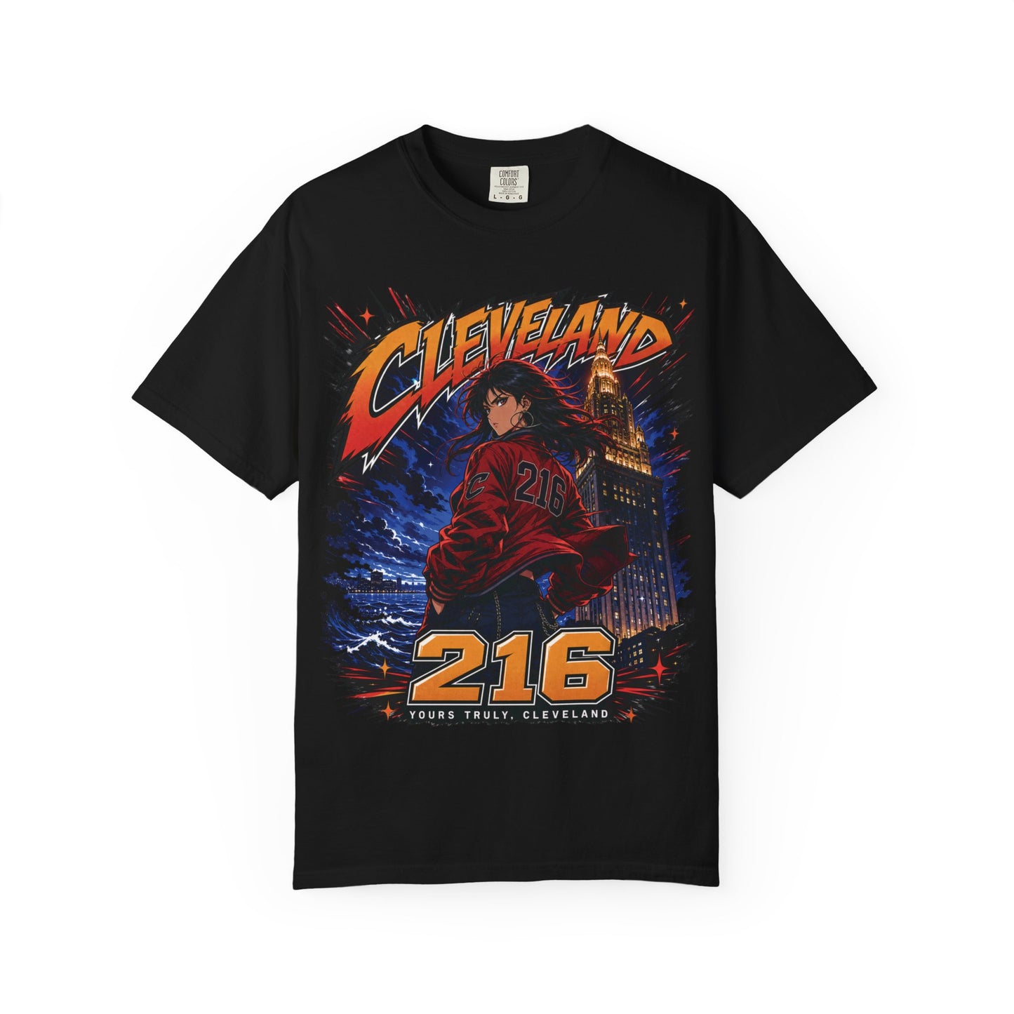 CLE: The Animation — Cleveland 216 Anime Graphic Tee