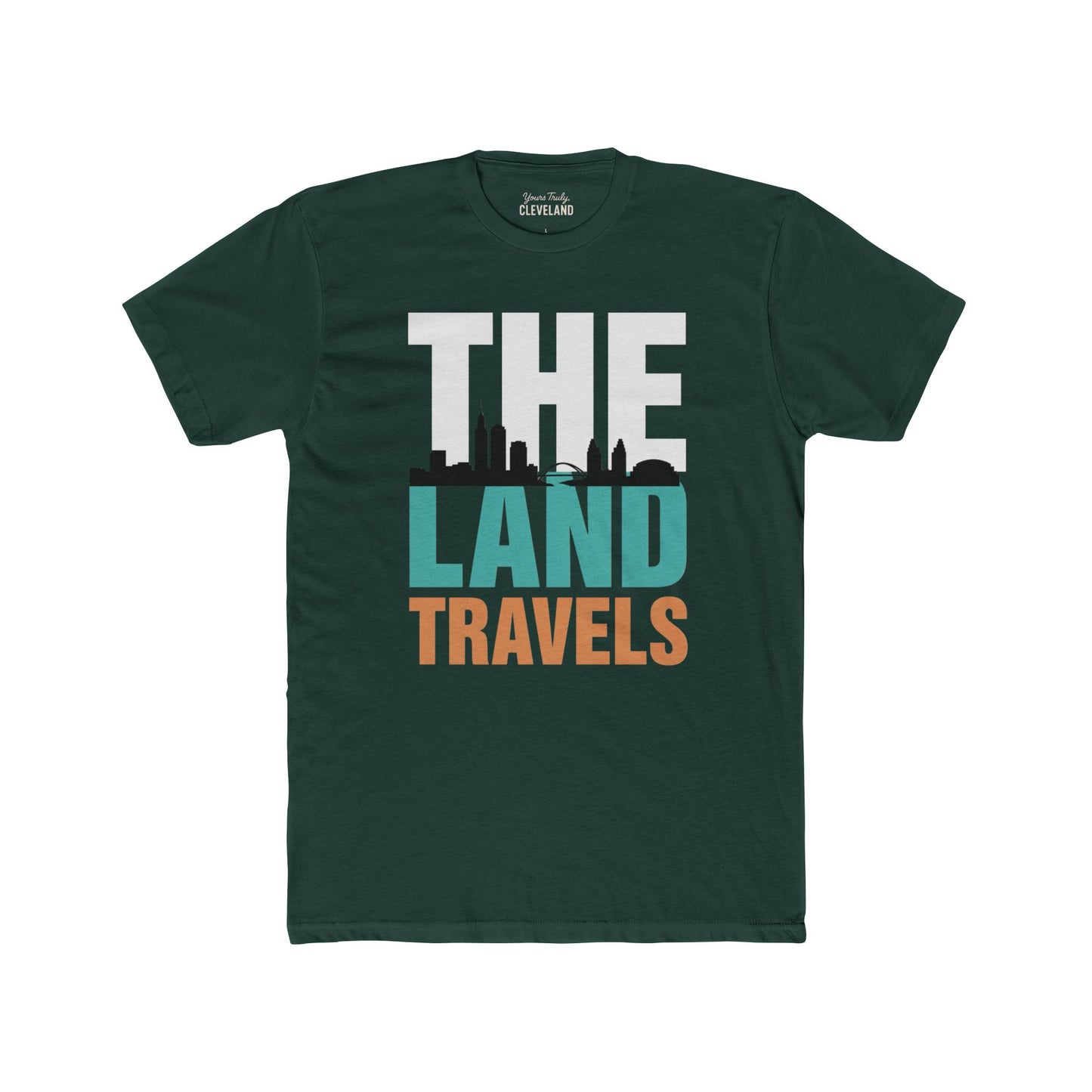 The Land Travels Tee — Cleveland Skyline City Pride Shirt