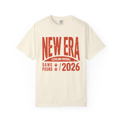 New Era Cleveland Football T-Shirt — Dawg Pound 2026 Fan Tee