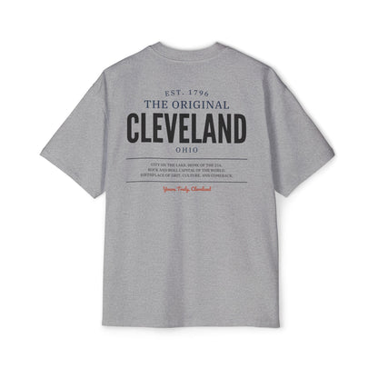 Cleveland Vintage Logo Oversized Tee — Premium Heavyweight