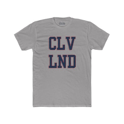 Cleveland Retro Block Letter T-Shirt — CLV LND Vintage City Tee