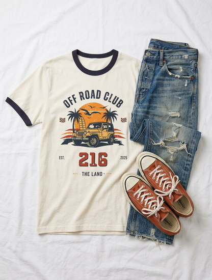 216 Off Road Club Ringer Tee