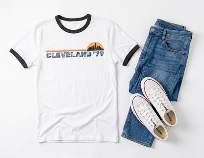 Cleveland '79 Retro Ringer Tee